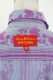 画像4: ヴィヴィアンウエストウッド 中古 / カラーオーブ刺繍シルエットストライプシャツ 38 紫  I-26-06-24-014-jc-HD-ZI (4)