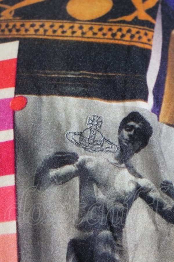 画像3: ヴィヴィアンウエストウッド MAN 中古 / MOODBOARD PRINTリラックスTシャツ 48 アイボリーＸブラウンＸ黒  I-26-06-24-002-to-HD-ZI (3)