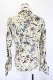 画像2: ANGLOMANIA 中古 / 総柄シャツ 40 ベージュ  I-26-06-24-017-bl-HD-ZI (2)