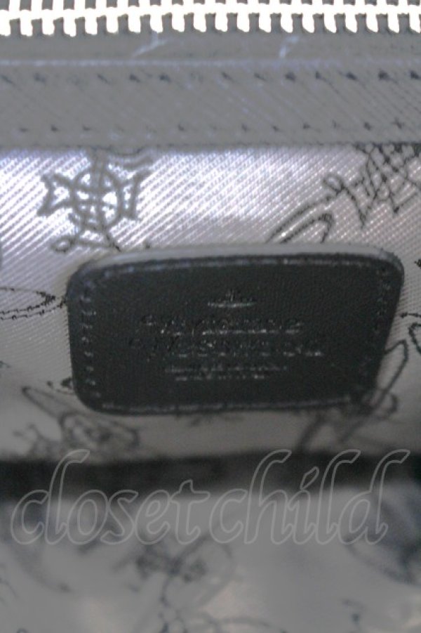 画像6: ヴィヴィアンウエストウッド 中古 / オーブショルダーバッグ  黒Ｘシルバー  I-26-07-22-025-ba-HD-ZI (6)