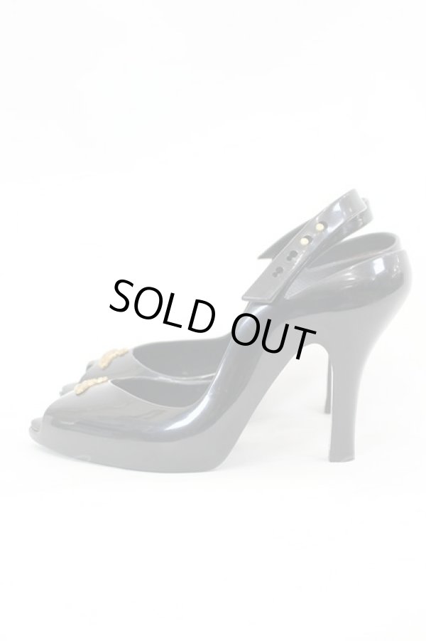 画像2: ヴィヴィアンウエストウッド×Melissa 中古 / Melissa Lady Dragon（メリッサレディドラゴン）ヒールシューズ 約24CM(内側採寸) 黒  I-26-07-22-048-sh-HD-ZI (2)