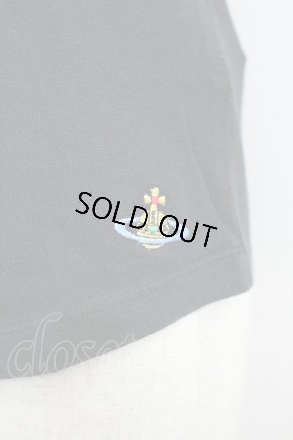 画像2: ヴィヴィアンウエストウッド 中古 / ハート&カラーオーブ刺繍Tシャツ M 黒Ｘ赤  I-26-07-22-005-to-HD-ZI (2)