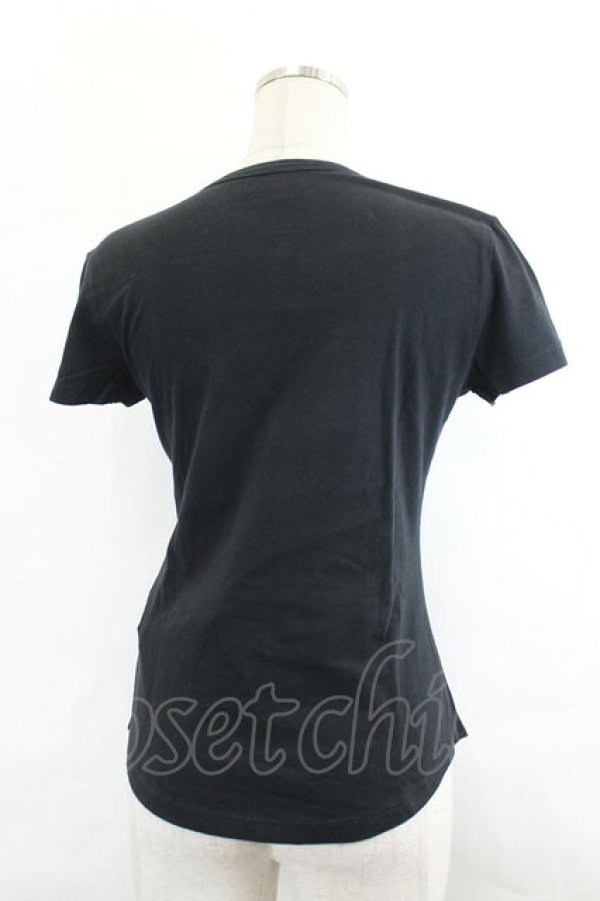 画像3: ヴィヴィアンウエストウッド 中古 / ハート&カラーオーブ刺繍Tシャツ M 黒Ｘ赤  I-26-07-22-005-to-HD-ZI (3)