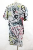 画像3: ANGLOMANIA 中古 / 総柄半袖カットソー S グレーＸ黒Ｘ黄色  I-26-07-22-008-to-HD-ZI (3)