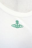 画像2: ヴィヴィアンウエストウッド 中古 / CHOICEオーブ刺繍カットソー 2 アイボリーＸグリーン  I-26-07-22-011-to-HD-ZI (2)