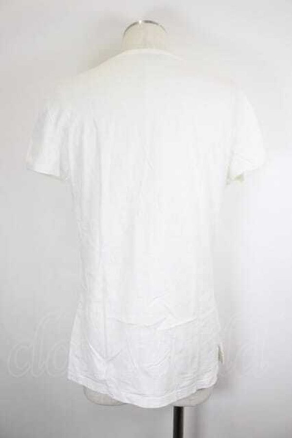 画像2: ヴィヴィアンウエストウッド MAN 中古 / ボカシオーブプリント半袖カットソー M 白Ｘ黒  I-26-08-19-001-to-HD-ZI (2)