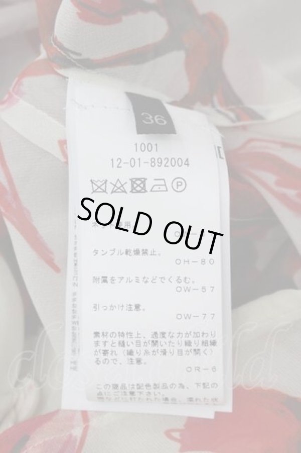 画像5: ヴィヴィアンウエストウッド 中古 / フラワーシフォンブラウス  アイボリーＸ赤  I-26-08-19-008-bl-HD-ZI (5)