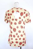 画像2: ヴィヴィアンウエストウッド 中古 / Lady Bug Tシャツ S ベージュＸ赤  I-26-08-19-009-to-HD-ZI (2)