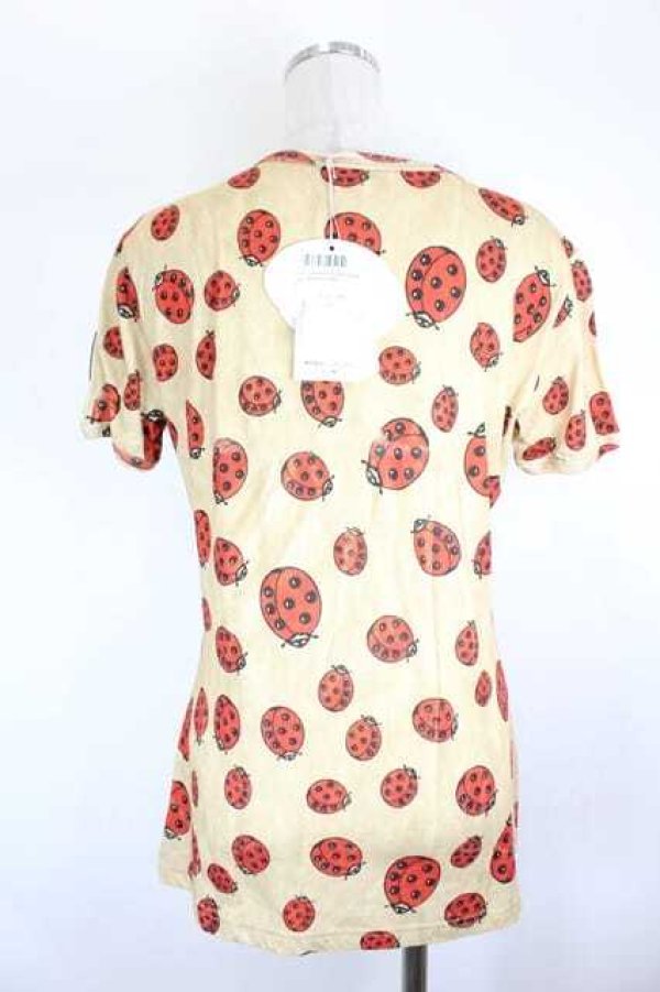 画像2: ヴィヴィアンウエストウッド 中古 / Lady Bug Tシャツ S ベージュＸ赤  I-26-08-19-009-to-HD-ZI (2)