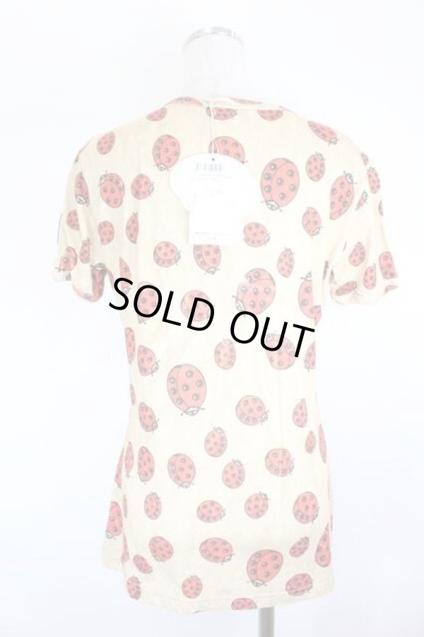 画像2: ヴィヴィアンウエストウッド 中古 / Lady Bug Tシャツ S ベージュＸ赤  I-26-08-19-009-to-HD-ZI (2)