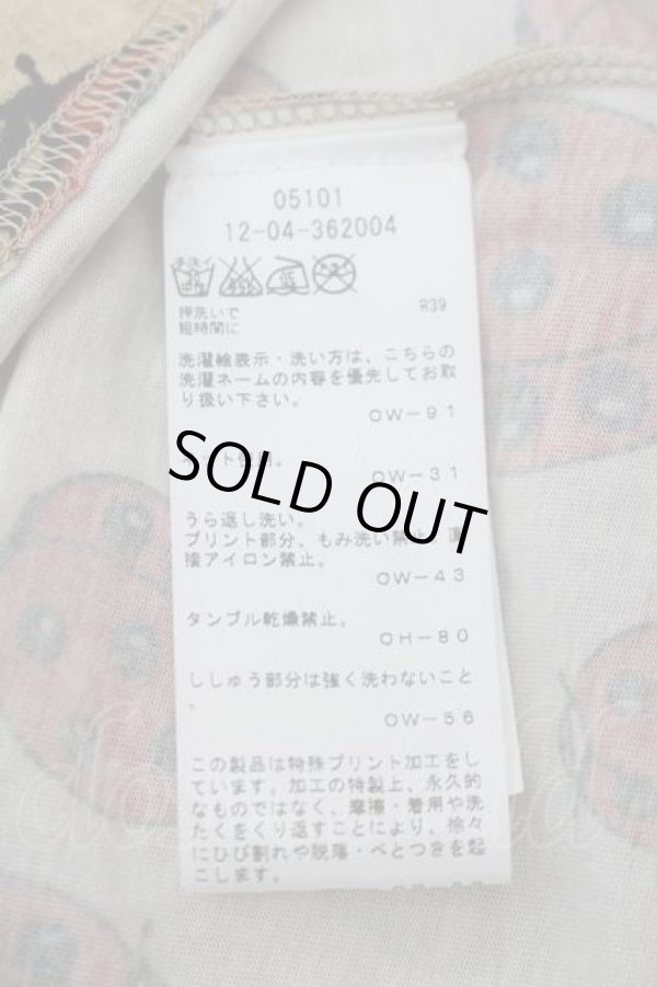 画像5: ヴィヴィアンウエストウッド 中古 / Lady Bug Tシャツ S ベージュＸ赤  I-26-08-19-009-to-HD-ZI (5)
