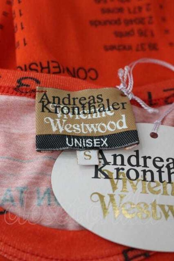 画像3: ヴィヴィアンウエストウッド 中古 / ANDREAS UNISEXTシャツ S オレンジ  I-26-08-19-010-ts-HD-ZI (3)