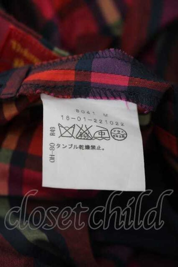 画像5: ヴィヴィアンウエストウッド 中古 / チェックスカート 2 赤チェック  I-26-08-19-017-sk-HD-ZI (5)