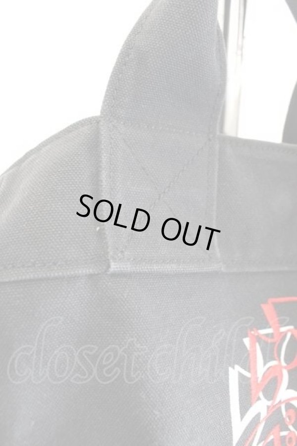 画像4: ヴィヴィアンウエストウッド 中古 / DOUBLE ORB TOTE BAG  黒  I-26-08-19-020-ba-HD-ZI (4)