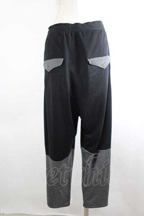 画像3: ヴィヴィアンウエストウッド MAN 中古 / ポケットサルエルパンツ 44 黒Ｘグレー  I-26-08-26-024-pa-HD-ZI (3)