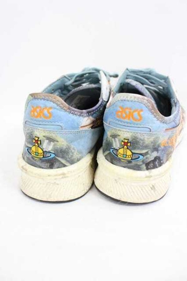 画像3: ヴィヴィアンウエストウッド 中古 / ヴィヴィアンウエストウッド × ASICS TIGERコラボスニーカー 26.5CM 青Ｘ白  I-26-08-26-038-sh-HD-ZI (3)