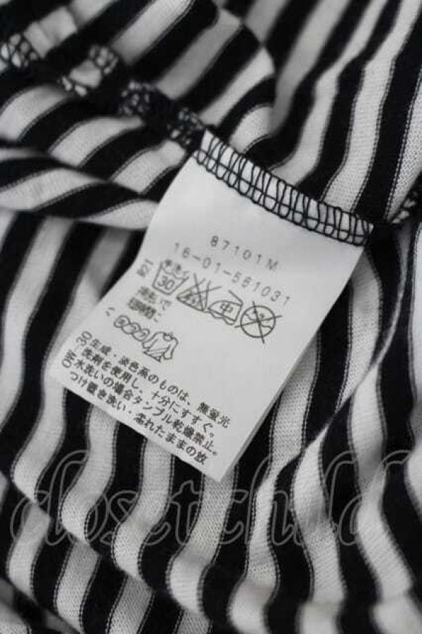 画像4: ヴィヴィアンウエストウッド 中古 / シルエットボーダーワンピース 2 黒Ｘ白  I-26-08-26-016-op-HD-ZI (4)