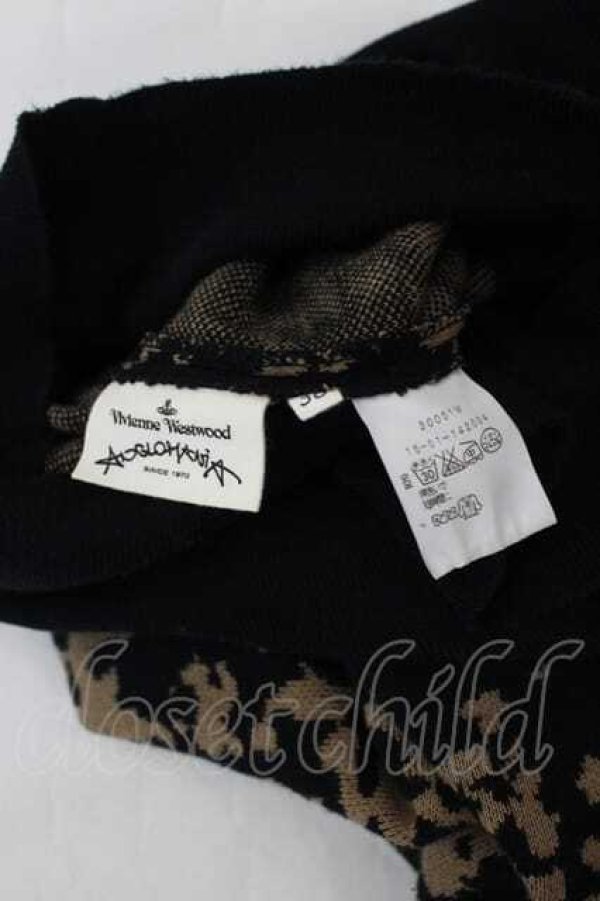 画像3: ANGLOMANIA 中古 / 2カラーニットスカート 38 黒Ｘブラウン  I-26-08-26-017-sk-HD-ZI (3)