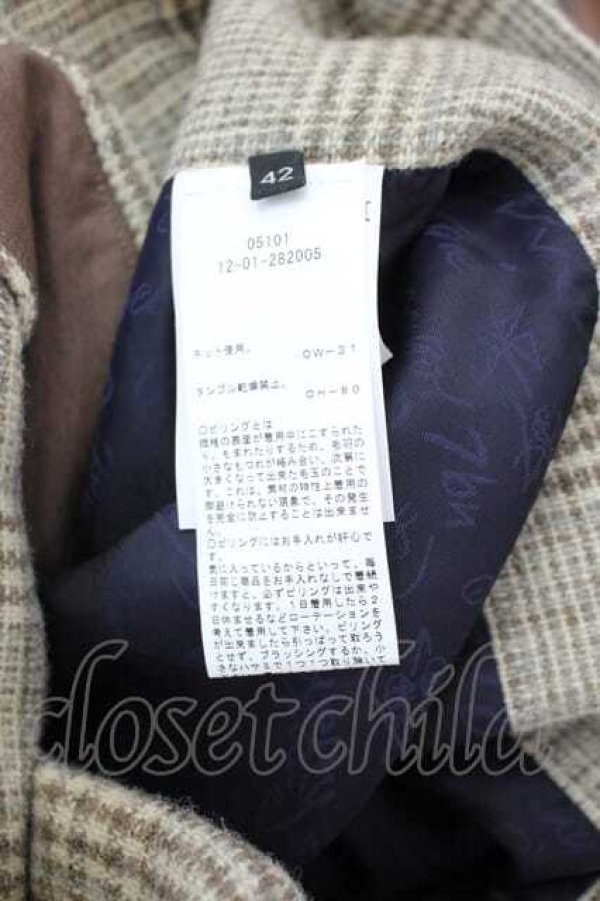 画像4: ヴィヴィアンウエストウッド 中古 / チェックタイトスカート 42 ベージュ  I-26-08-26-019-sk-HD-ZI (4)