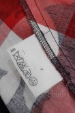 画像5: ANGLOMANIA 中古 / フラワーシルエットチェックワンピース 38 紺Ｘ赤Ｘ白チェック  I-26-09-16-021-op-HD-ZI (5)