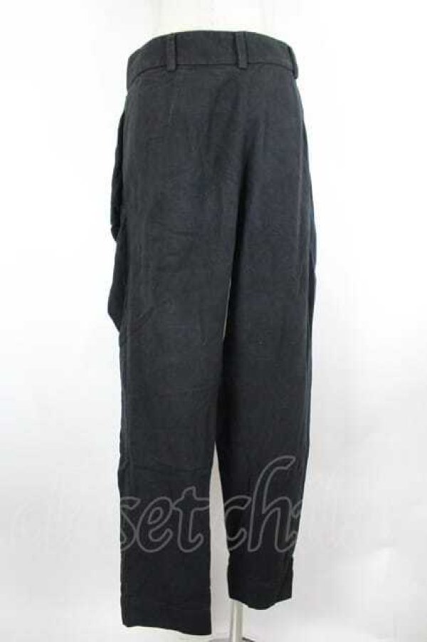 画像2: ANGLOMANIA 中古 / コットンスウェードパンツ 38 黒  I-26-09-16-028-pa-HD-ZI (2)