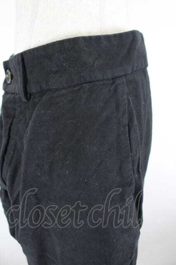 画像3: ANGLOMANIA 中古 / コットンスウェードパンツ 38 黒  I-26-09-16-028-pa-HD-ZI (3)