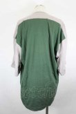 画像2: ヴィヴィアンウエストウッド MAN 中古 / NEWフラワービッグTシャツ  グレーＸ緑  I-26-09-16-001-to-HD-ZI (2)