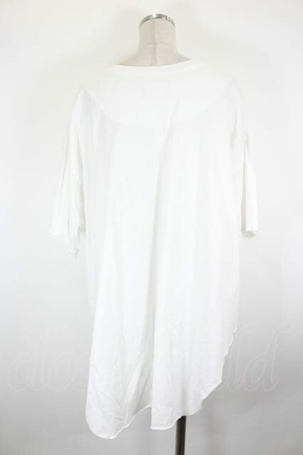 画像2: ヴィヴィアンウエストウッド 中古 / ステインレスキャットプリントラウンドヘムTシャツ 00 白Ｘ青  I-26-09-16-005-to-HD-ZI (2)