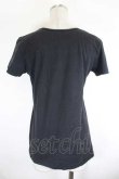 画像2: ANGLOMANIA 中古 / フラワー転写Tシャツ  黒  I-26-09-16-009-ts-HD-ZI (2)