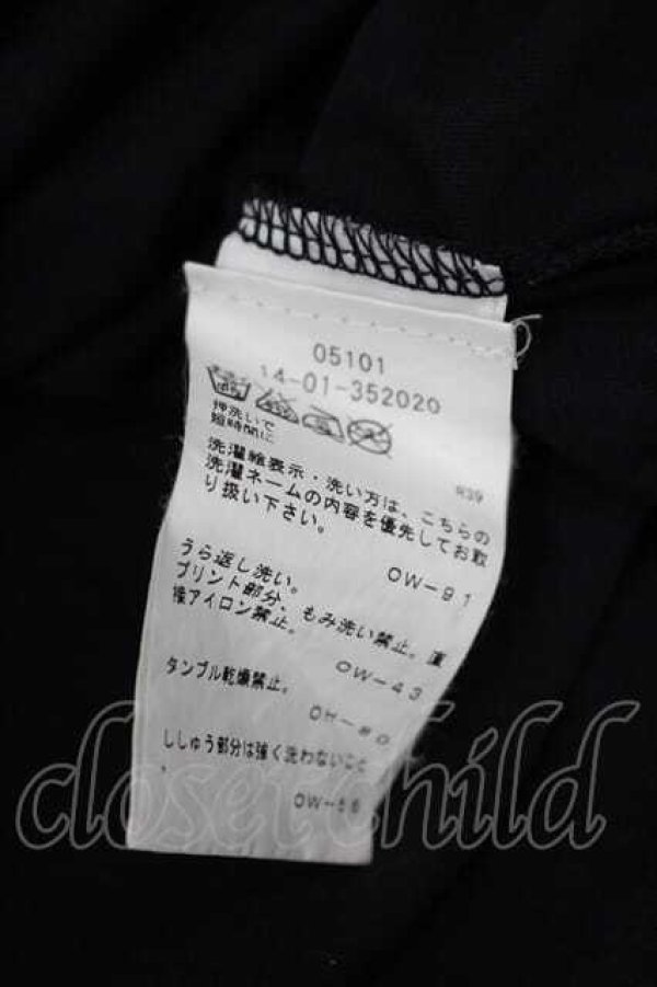 画像5: ANGLOMANIA 中古 / フラワー転写Tシャツ  黒  I-26-09-16-009-ts-HD-ZI (5)