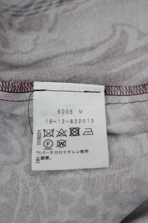 画像5: ヴィヴィアンウエストウッド 中古 / London bridgeバックギャザーオーバーサイズシャツ（ロンドンブリッジ） 00 黒ＸボルドーＸ白  I-26-09-16-012-bl-HD-ZI (5)