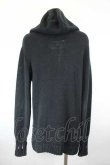 画像2: ヴィヴィアンウエストウッド 中古 / 穴空キニットフードカーディガン  黒Ｘシルバー  I-26-09-16-015-jc-HD-ZI (2)