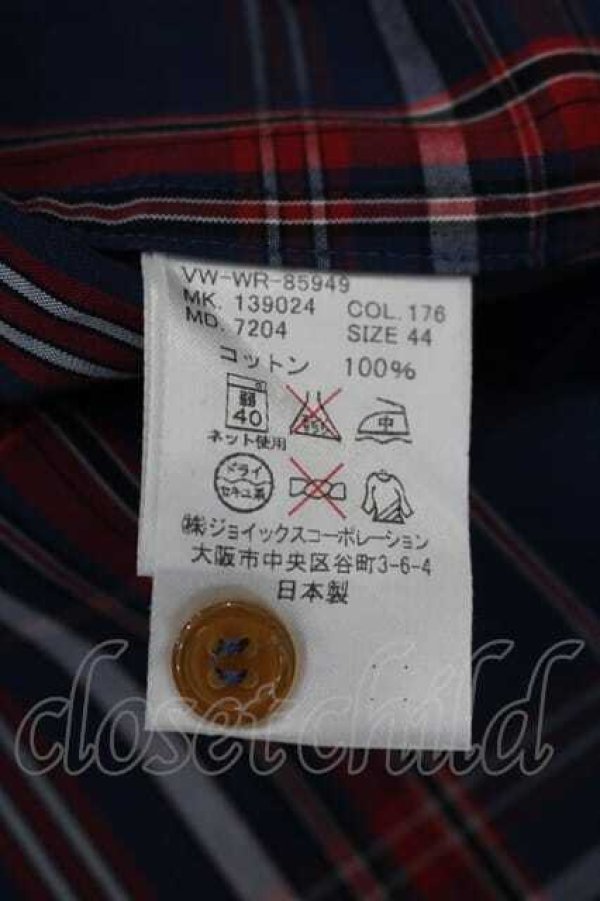 画像5: ヴィヴィアンウエストウッド MAN 中古 //オジークラークタータンシャツ 44 青Ｘ赤チェック  I-26-09-30-002-bl-HD-ZI (5)