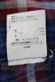 画像6: ヴィヴィアンウエストウッド 中古 / チェックシャツ風ワンピース  ボルドーＸ黒  I-26-09-30-022-op-HD-ZI (6)