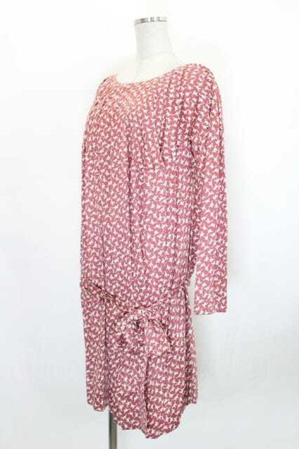 画像3: ヴィヴィアンウエストウッド 中古 / シルエットキャット総柄ワンピース 2 オレンジ  I-26-09-30-023-op-HD-ZI (3)
