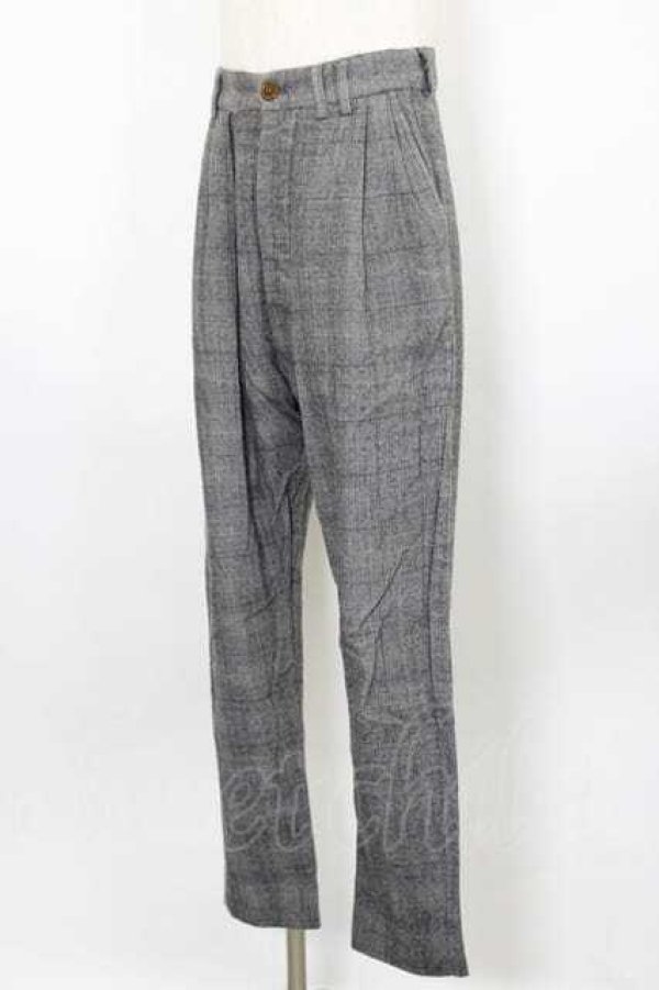 画像3: ヴィヴィアンウエストウッド MAN 中古 / チェックパンツ 44 グレーチェック  I-26-09-30-024-pa-HD-ZI (3)