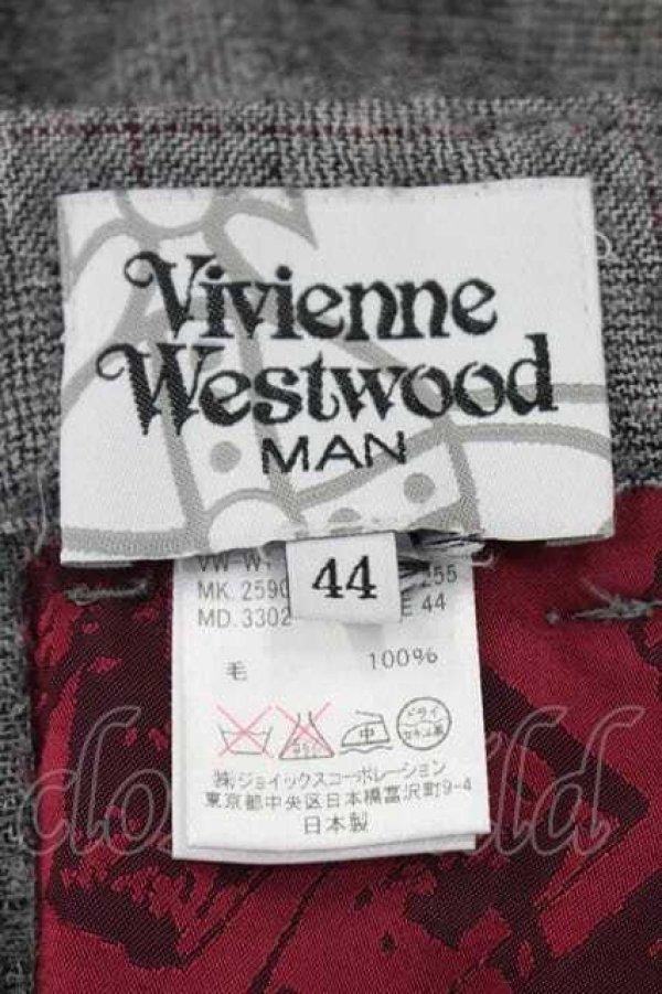 画像5: ヴィヴィアンウエストウッド MAN 中古 / チェックパンツ 44 グレーチェック  I-26-09-30-024-pa-HD-ZI (5)