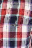 画像3: ヴィヴィアンウエストウッド MAN 中古 / オーブ刺繍タータンチェックシャツ 44 ピンクＸ黒チェック  I-26-09-30-003-bl-HD-ZI (3)