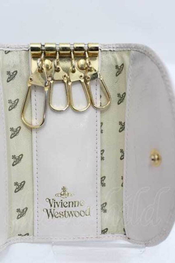 画像3: ヴィヴィアンウエストウッド 中古 / エナメルボタンキーケース  白  I-26-09-30-035-gd-HD-ZI (3)