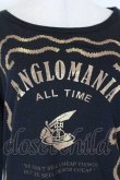 画像3: ANGLOMANIA 中古 / ロゴフレームptカットソー  黒Ｘゴールド  I-26-09-30-007-to-HD-ZI (3)