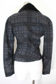 画像2: ヴィヴィアンウエストウッド 中古 / 斜メチェックラブジャケット 38 黒  I-26-09-30-010-jc-HD-ZI (2)