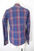 画像2: ヴィヴィアンウエストウッド MAN 中古 //オジークラークタータンシャツ 44 青Ｘ赤チェック  I-26-09-30-002-bl-HD-ZI (2)