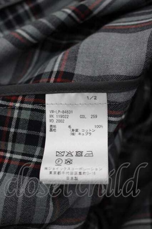 画像4: ヴィヴィアンウエストウッド MAN 中古 / アラベスクジャケット 44 グレーチェック  I-26-09-30-015-jc-HD-ZI (4)