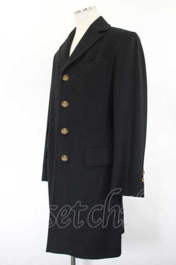 画像3: ヴィヴィアンウエストウッド MAN 中古 / チェスターコート 48 黒  I-26-10-21-024-co-HD-ZI (3)