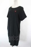 画像3: ヴィヴィアンウエストウッド 中古 / CHOICE 単色オーブ刺繍半袖カットワンピース 2 黒Ｘ赤  I-26-10-21-029-op-HD-ZI (3)