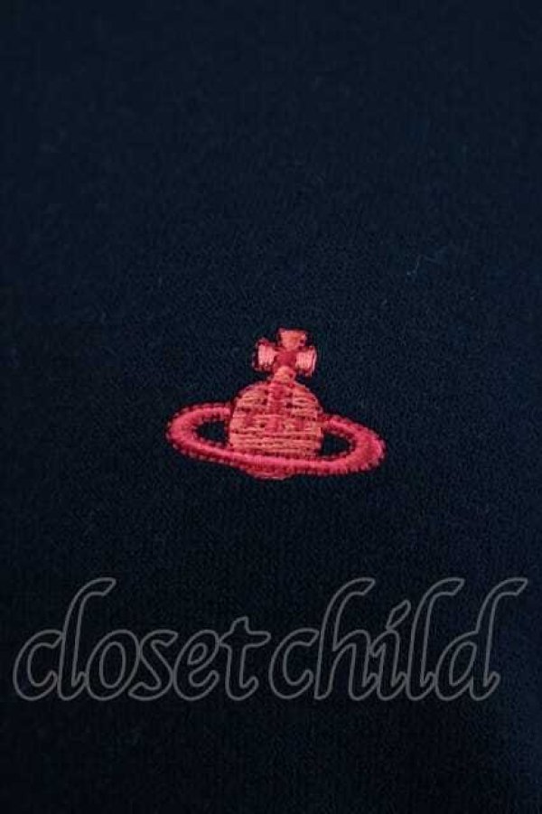 画像4: ヴィヴィアンウエストウッド 中古 / CHOICE 単色オーブ刺繍半袖カットワンピース 2 黒Ｘ赤  I-26-10-21-029-op-HD-ZI (4)