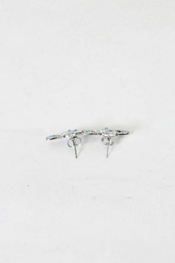 画像3: ヴィヴィアンウエストウッド 中古 / スモールネオバスレリーフピアス  シルバーＸ青  I-26-10-21-051-er-HD-ZI (3)
