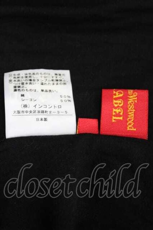 画像6: ヴィヴィアンウエストウッド 中古 / ダマシ絵ネックレス半袖カットソー 2 黒  I-26-10-21-006-to-HD-ZI (6)