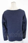 画像2: ヴィヴィアンウエストウッド 中古 / 単色オーブ刺繍カットソー 2 紺  I-26-10-21-010-to-HD-ZI (2)