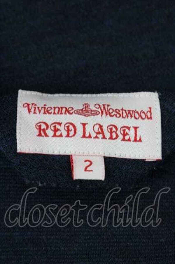 画像5: ヴィヴィアンウエストウッド 中古 / 単色オーブ刺繍カットソー 2 紺  I-26-10-21-010-to-HD-ZI (5)